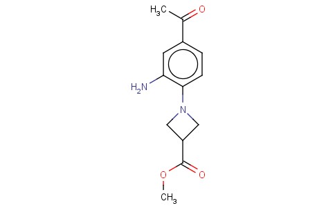 1-(4-ACETYL-2-AMINO-PHENYL)-AZETIDINE-3-CARBOXYLIC ACID METHYL ESTER